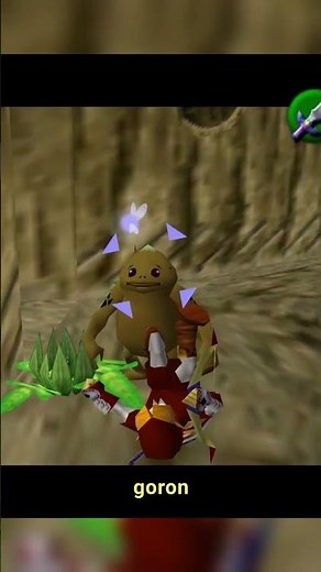Using arrows to stop THIS rolling goron in Ocarina of Time #shorts