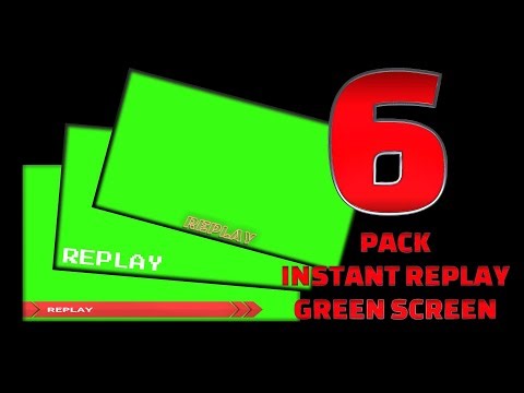 Instant REPLAY green screen 6 pack
