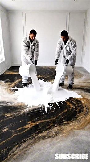 Luxurious bedroom with black and golden epoxy 😳🔥#epoxy #epoxyfloor #qualityflooring#interiordesign