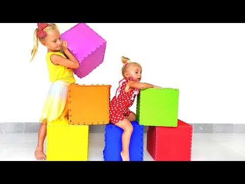 Kids open boxes of toys