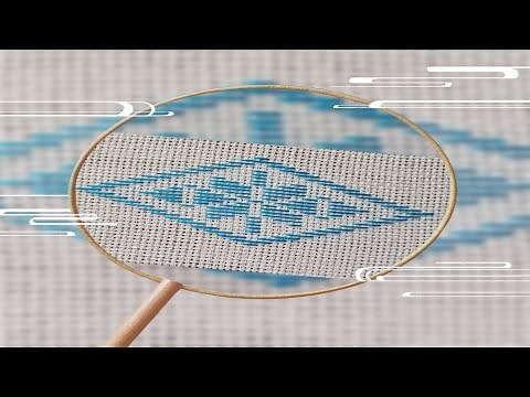 Kogin Embroidery Tutorial (Kogin Zashi) - pattern 2