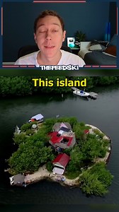 1.2M views · 10K reactions | He turned a pile of trash into a floating island paradise. | TheFeedski | Facebook