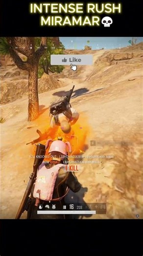 INTENSE MIRAMAR RUSH 🔥 1v4 Squad Wipe | PUBG PC #shorts