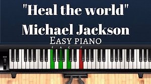 How to play "Heal the World" by Michael Jackson - easy piano tutorial in C major for beginners Chords - ChordU