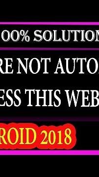 you are not authorized to access this web page as per the dot compliance in hindi