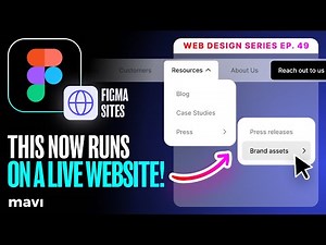 Build a NESTED DROPDOWN Menu Navigation in FIGMA SITES pt.2 (Web Design ep. 49 • #figma #course)