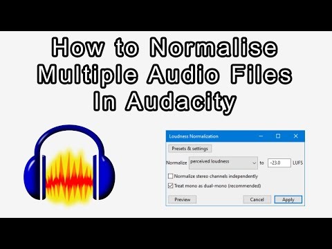 How to Normalize Multiple Audio Files At Once In Audacity