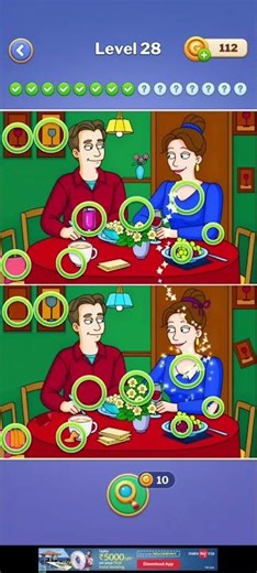 Day 8 // Differences // Game play // Level 28 #games #shortvideos