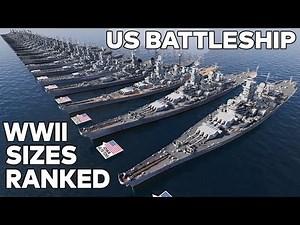 US BATTLESHIP SIZE COMPARISON (WWII)