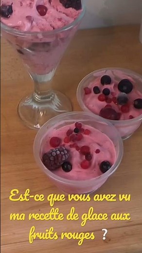 Recette de glace maison aux fruits rouges sans sucre ajouté