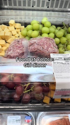 Costco basically packaged the entire girl dinner lifestyle into one giant tray. Fruit? Check. Meat? Check. Cheese? Obviously. I will be eating this on the couch in my sweats. Costco really gets me. #costco #costcofinds #costcohaul #costcotiktok #charcuterie