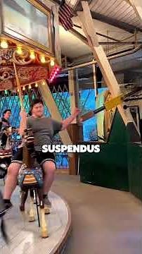 This is what the world's first carousels looked like. #fairground #themepark #amusementride #caro...