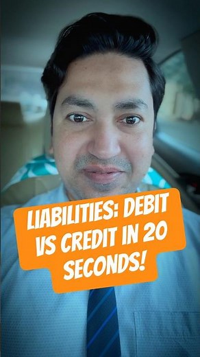 Rules of DEBIT and CREDIT for LIABILITIES in 20 Seconds!