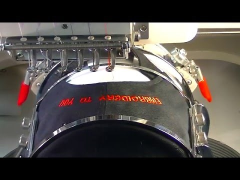 How To Machine Embroider Baseball Cap, Hat Back