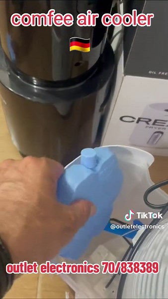 Comfee Air Cooler Tower Fan 65W 7L Tank 4 Speeds Silent Swing