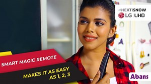 14K views · 82 reactions | The magic remote coming to you with the new LG smart TV line-up makes you feel that next is truly now! Coupled with the smart TV, you can now give voice commands and scroll easily between websites, apps, and devices in a flash! Abans: Next is now with LG! #LG #NextIsNow #Abans #TV #UHD #4K #SmartTV #2k20 | Abans | Facebook