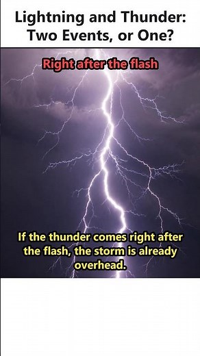 Lightning and Thunder: Two Events, or One?