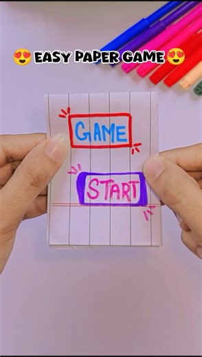 Easy paper game #shorts #papercraft #game