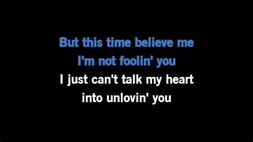 Karaoke Foolin' - Johnny Rodriguez - CDG, MP4, KFN - Karaoke Version