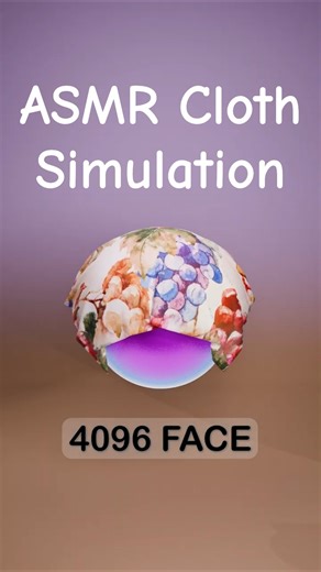 ASMR 3D Cloth Simulation - Satisfying Animation ✨