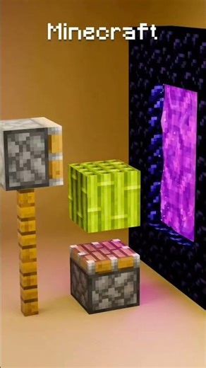 Minecraft vs Real life portal #minecraft #shorts