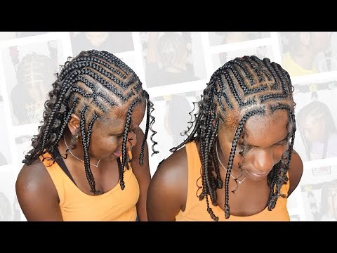 Boho Fulani Braids with Bantu Knots Tutorial | Step-by-Step Protective Style | Braided Bob