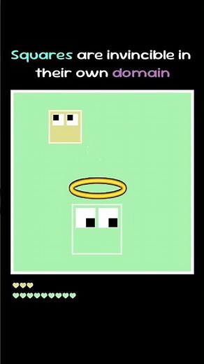 Squares are invincible in their domain #square #simulation #coding #battle #color #1v1