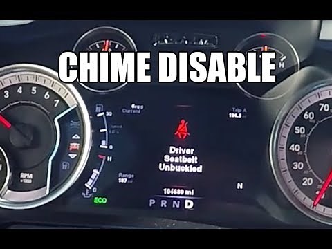 Dodge RAM Trucks - Seat Belt Chime Disable - 2009 to 2018