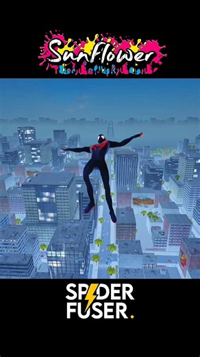 Miles Morales Spider-Verse Edit | Sunflower Vibes | Spider Fuser Mods #androidgame #spiderfuser