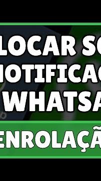 Como Colocar Som de Notificação no WhatsApp 2023