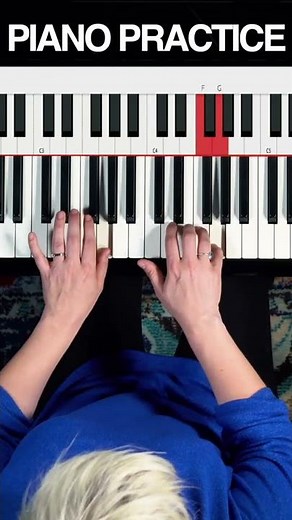 Piano Exercises For Beginners (The 5 Finger Scale) #Shorts
