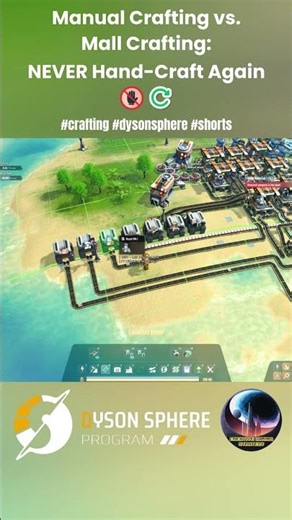 The Cleanest Tiny Mall Layout I’ve Built #shorts #dysonsphere