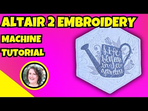 How to Sew an Easy Coaster | Altair Embroidery Tutorial for Beginners with Faodail Creation
