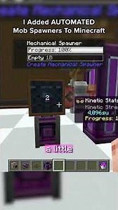 I Added AUTOMATED Mob Spawners To Minecraft #minecraft #createmod
