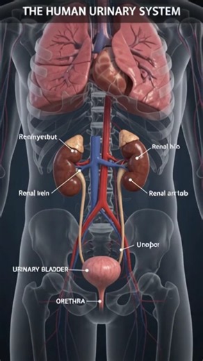 Human Urinary System Explained 🫘 | Urine Formation Process | Biology & Medical Education