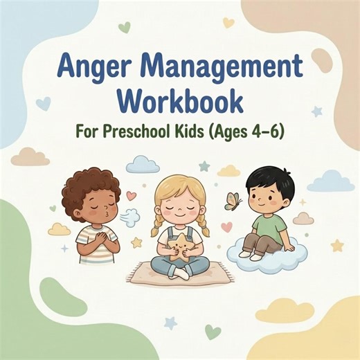 Anger Management Workbook for Preschool Kids Ages 4–6 | Printable Emotional Regulation Activities | Calm Down Workbook for Toddlers - Etsy