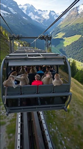 Monkeys Ride the World’s Steepest Funicular | Stoosbahn Switzerland