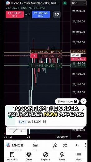 How to Set a Stop Loss or Take Profit in TradingView Mobile #tradingview #mobiletrading #trading