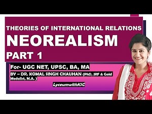Neorealism I Theory of International Relations I Neorealist Theory