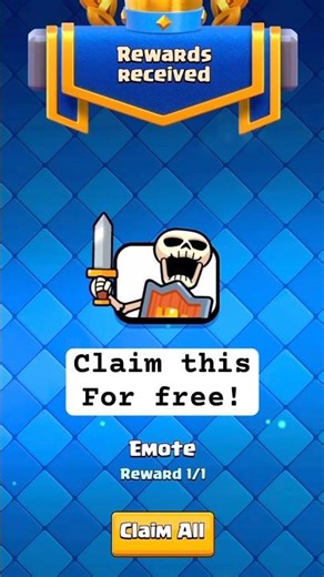 Claim this Emote for Free | active QR code #clashroyale #free #qrcode