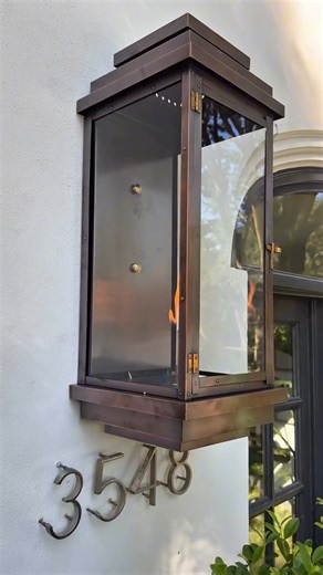 19 reactions | Modern refinement meets timeless warmth. ✨ Our Flush Mount Contempo Lanterns shine in this gas lantern glow up by @crosbyhawthorne and @frenchmarketlanterns. . . . . #TheCopperSmithLighting #ContempoLantern #CopperLanterns #GasLanterns #OutdoorLighting #LuxuryLighting #LightingDesign #SouthernStyle #ExteriorInspiration | The Coppersmith Lighting | Facebook