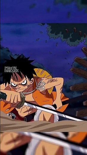 Luffy gets a Swordsman's shadow #onepiece #luffy #sword