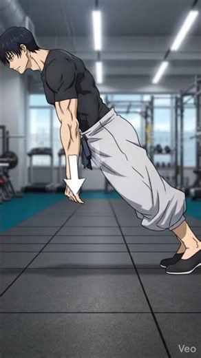 Master the Push-Up | Anime Fitness Tutorial #animegains #animeinspiration #fitnessinstructor