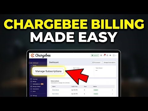 How to manage subscription billing with Chargebee - Step By Step
