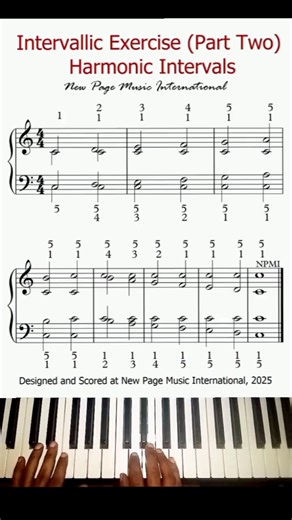 Intervallic Exercise (Part Two): Harmonic Intervals 🎹‎