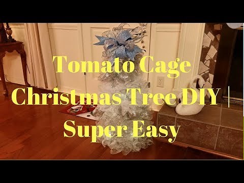 Tomato Cage Christmas Tree DIY | Super Easy