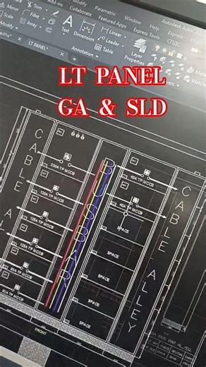 LT PANEL GA & SLD DWG | lt panel cad file | #autocad #revit #etap #eplan