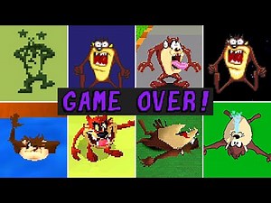 Evolution Of Taz Death Animation & Game Over Screens (1983 - 2010)