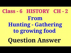 class 6 history chapter 2 question answer | from hunting gathering to growing food class 6 question