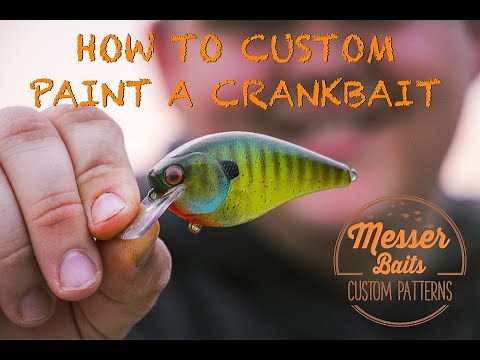 HOW TO CUSTOM PAINT A CRANKBAIT - BLUEGILL PATTERN